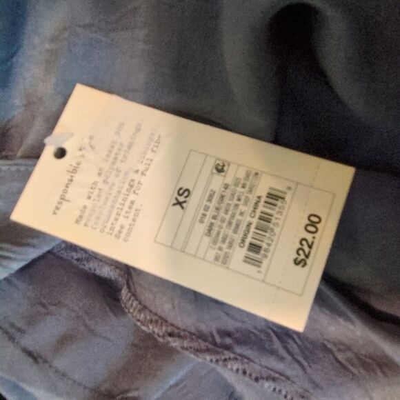 NEW A New Day Women's Size XS Extra Small One Shoulder Tank Top Blue - Picture 5 of 5